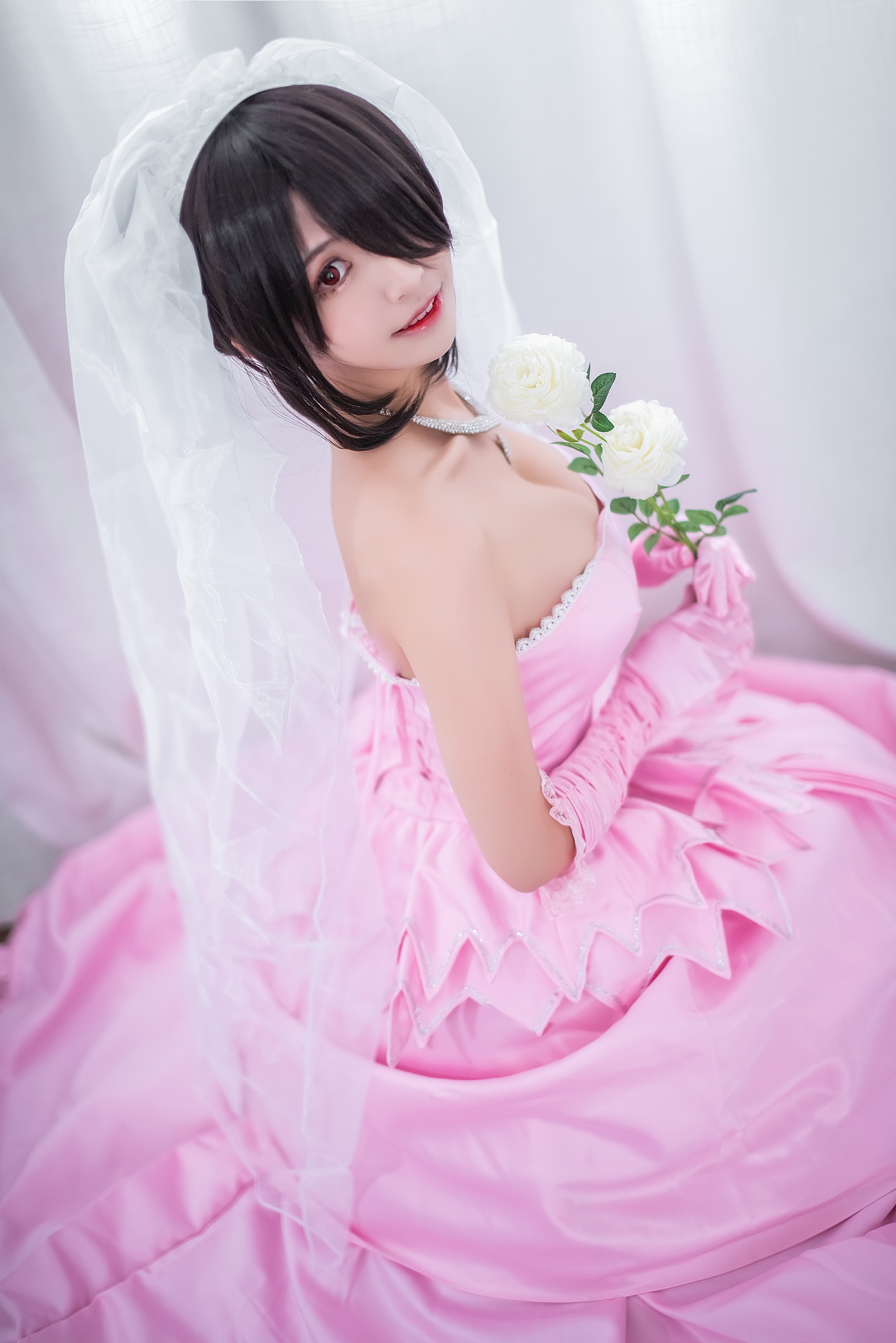图片[1]-鳗鱼霏儿 – NO.050 狂三 婚纱 [14P]-XikXak